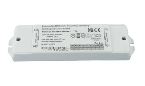 ELED-20P-C250/700T Series Triac Dimmable Constant Current LED Drivers