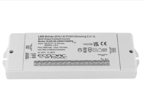 ELED-60-C600/2100DP2 DALI2 Dimmable Constant Current LED Driver