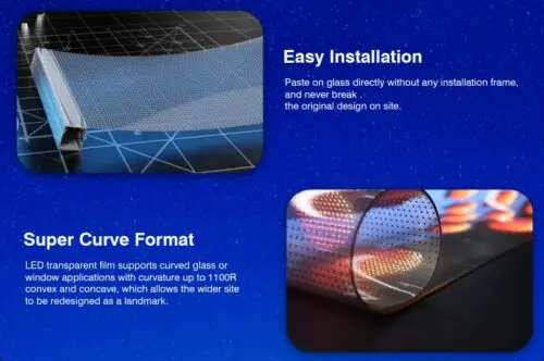 LED Transparent Flexi Video Screen - Image 6