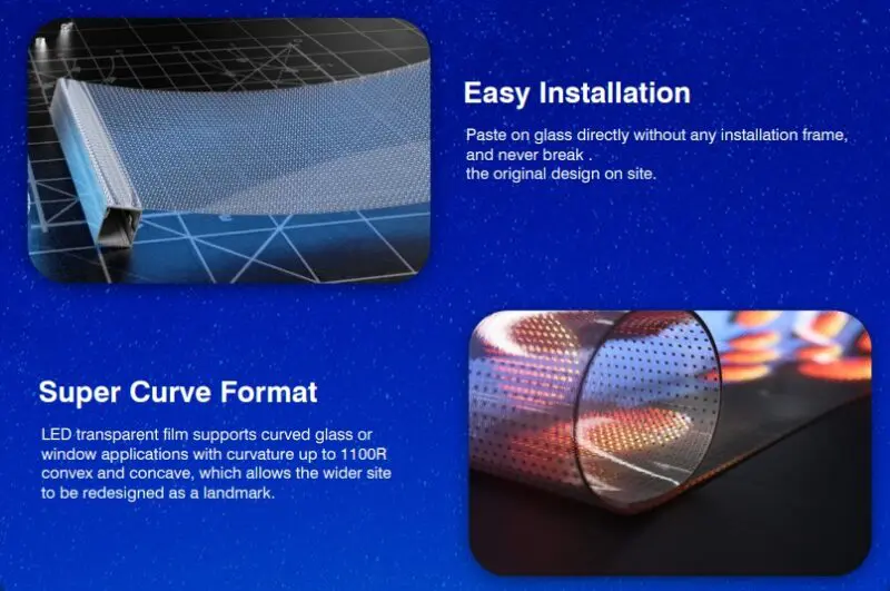 LED Transparent Flexi Video Screen - Image 6