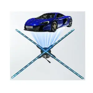 LED Transparent Holographic Fan Video  Screen