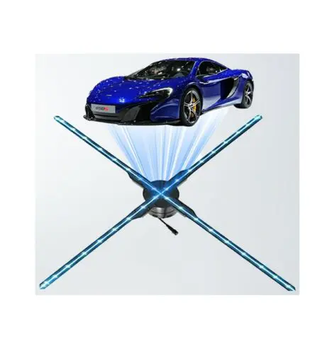 LED Transparent Holographic Fan Video  Screen