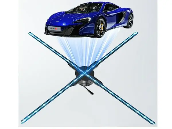 LED Transparent Holographic Fan Video  Screen