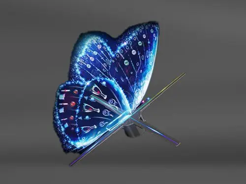 LED Transparent Holographic Fan Video  Screen