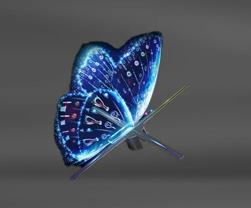LED Transparent Holographic Fan Video  Screen - Image 2