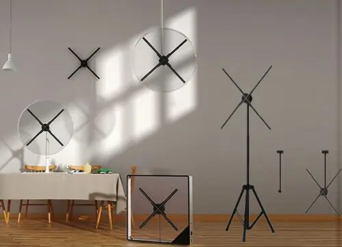 LED Transparent Holographic Fan Video  Screen - Image 3