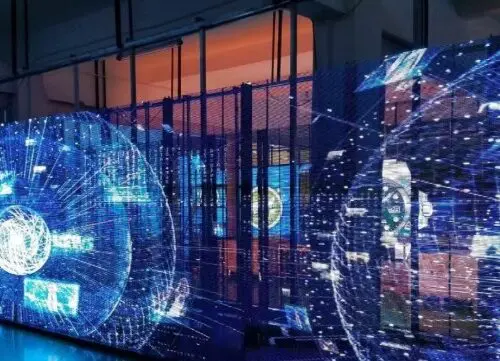 LED Transparent Holographic Video  Screen