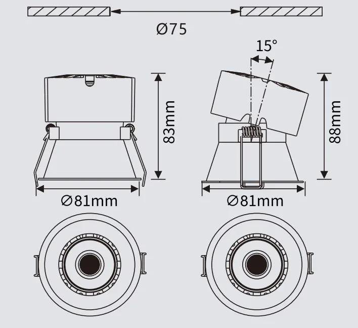 LED Down Light 13W Triac Dimmable GHSMVC2005H175 - Image 2