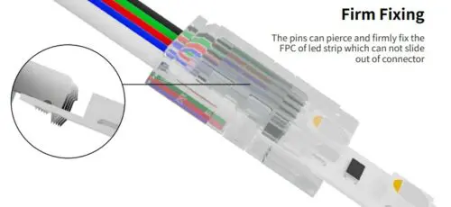 LED Versi Clip Ribbon Tape Solderless Connectors - Image 4