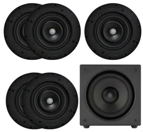 Sonance K1 In-Ceiling Cinema Bundle With VX66Rs Round Speakers and S10i Active Subwoofer