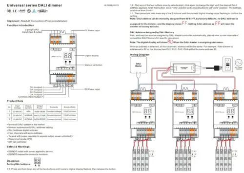 DALI DIN Rail SR-2302DIN 4x5Amp Constant Voltage Decoder - Image 2