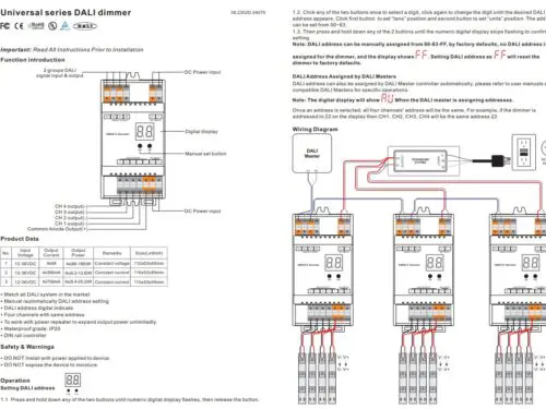 DALI DIN Rail SR-2302DIN 4x5Amp Constant Voltage Decoder DALI DIN Rail SR-2302DIN 4x5Amp Constant Voltage Decoder