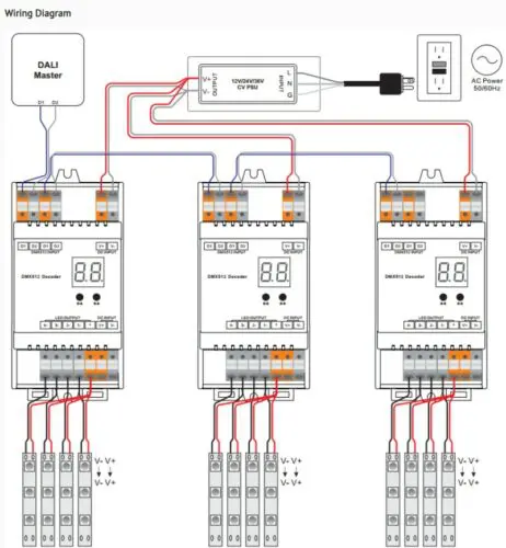 DALI DIN Rail SR-2302DIN 4x5Amp Constant Voltage Decoder - Image 3