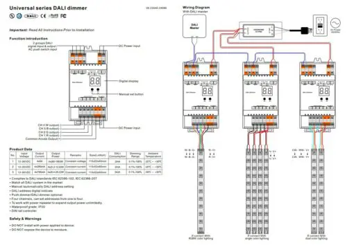 DALI DIN Rail SR-2303DIN 4X5Amp Constant Voltage Decoder - Image 4