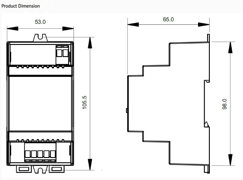 DALI DIN rail SR-2400P 100~240V Power Supply - Image 2
