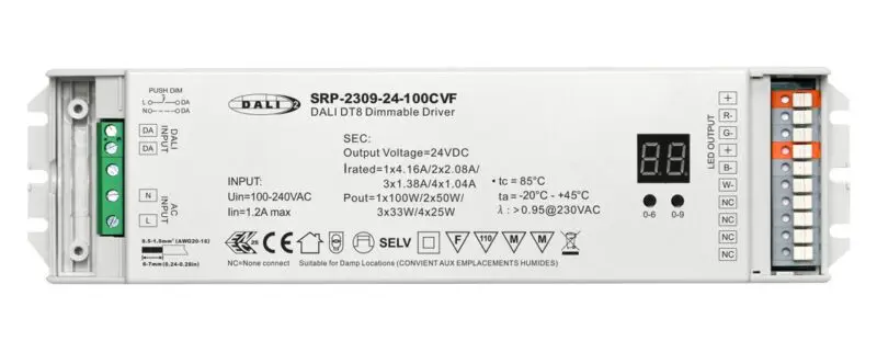 DALI SRP-2309-24-96CVF Powered Decoder 96W RGBW Constant Voltage - Image 2