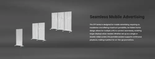 LED Transparent Portable Advertising Video Screen - Image 4