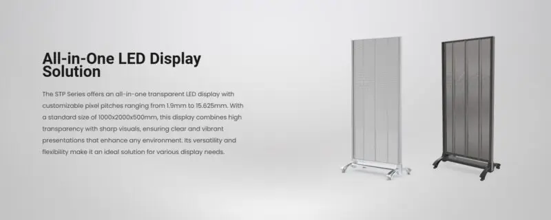 LED Transparent Portable Advertising Video Screen - Image 5
