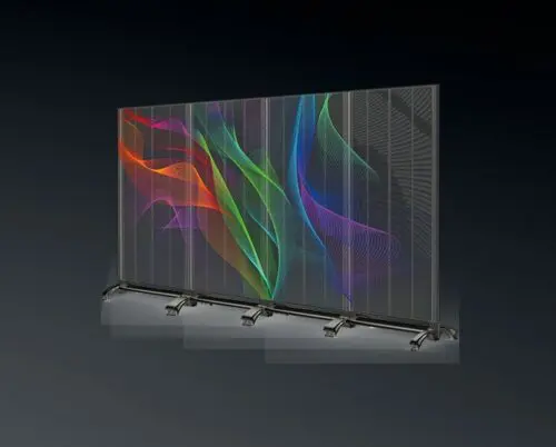 LED Transparent Portable Advertising Video Screen - Image 2