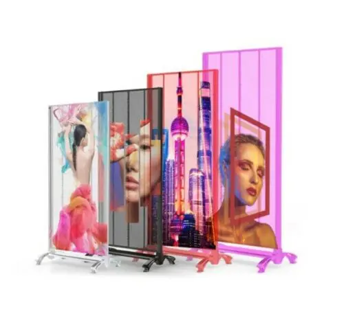 LED Transparent Portable Advertising Video Screen - Image 3