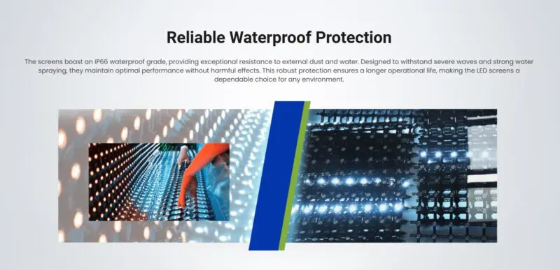 LED Transparent Mesh Video Ribbon Screen - Image 5