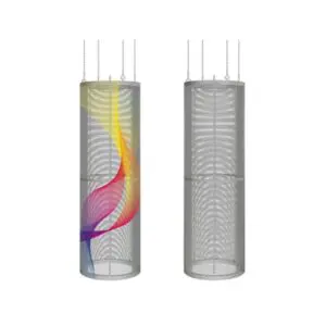 LED Transparent Cylindrical Video Screen