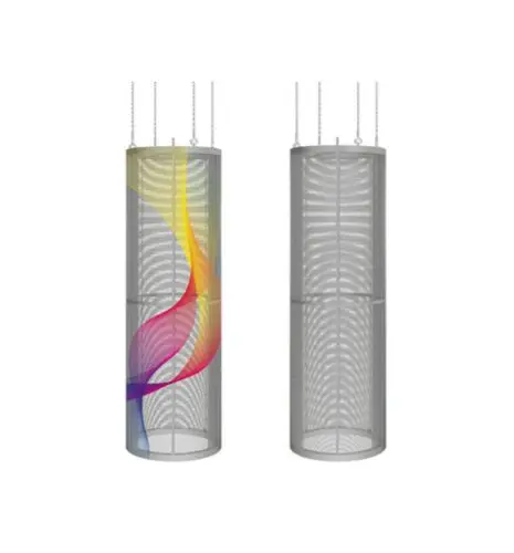LED Transparent Cylindrical Video Screen
