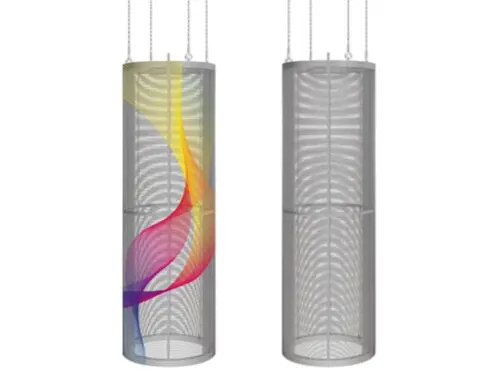 LED Transparent Cylindrical Video Screen