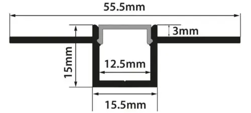 PCi1  LED Profile 2 Metre - Image 2
