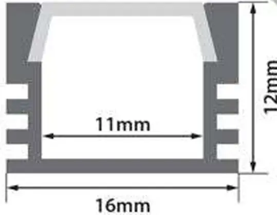 PCi4 LED Profile 2 Metre