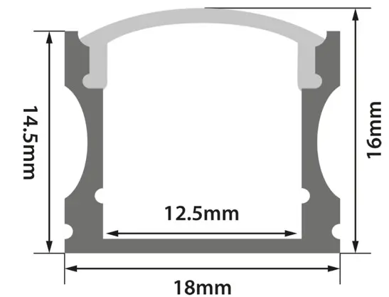 PCi4 LED Profile 2 Metre
