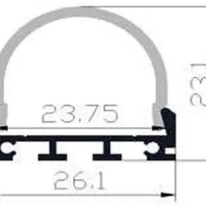 PC04 LED Profile 2 Metre - Image 2