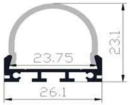 PCi4 LED Profile 2 Metre