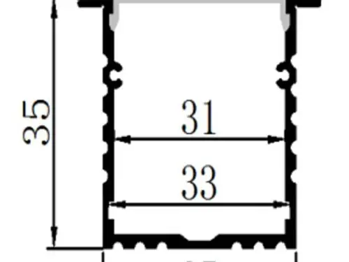 PCi4 LED Profile 2 Metre