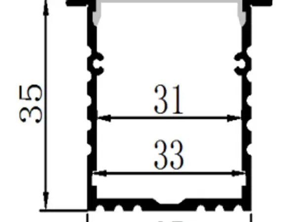 PCi4 LED Profile 2 Metre