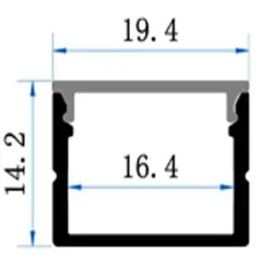 PC28 LED Profile 2 Metre - Image 2