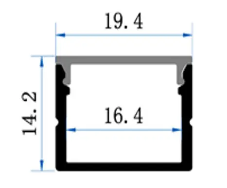 PCi4 LED Profile 2 Metre
