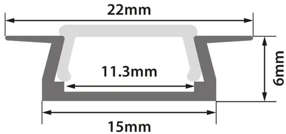 PCi4 LED Profile 2 Metre