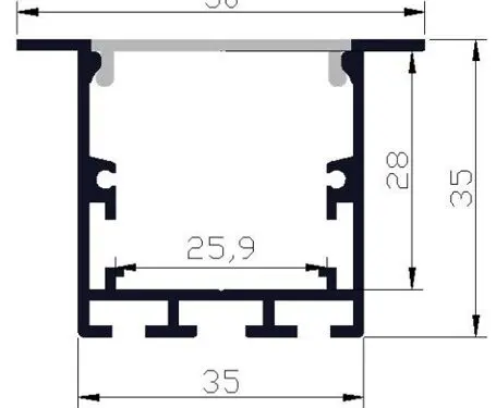 PCi4 LED Profile 2 Metre