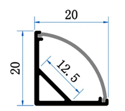 PCi4 LED Profile 2 Metre