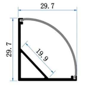 PC17 LED Profile 2 Metre - Image 2