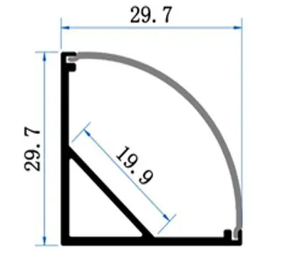 PCi4 LED Profile 2 Metre