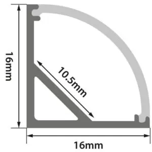 PC18 LED Profile 2 Metre - Image 2