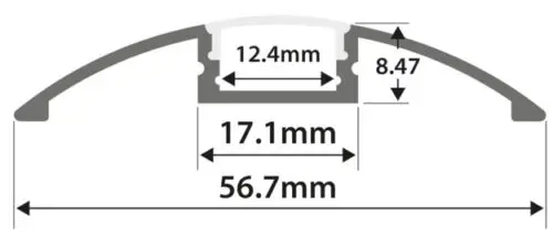 PC19 LED Profile 2 Metre - Image 2