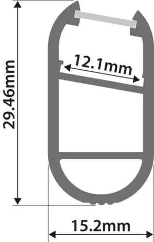PC21 LED Profile 2 Metre - Image 2