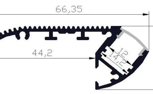 PCi4 LED Profile 2 Metre