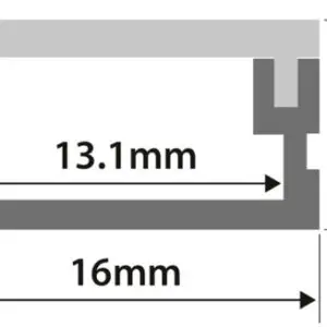 PC26 LED Profile 2 Metre - Image 2