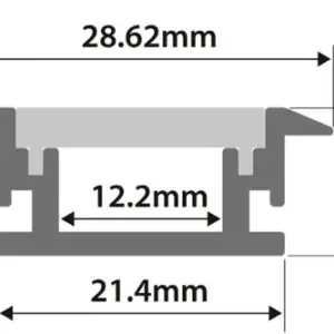 PC27 LED Profile 2 Metre - Image 2
