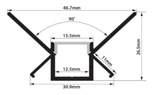 PCi4 LED Profile 2 Metre - Image 2