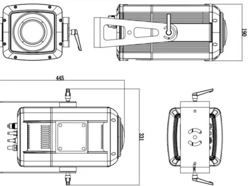 GHSMIZ-WZ Image GOBO Projector 100W LED IP65